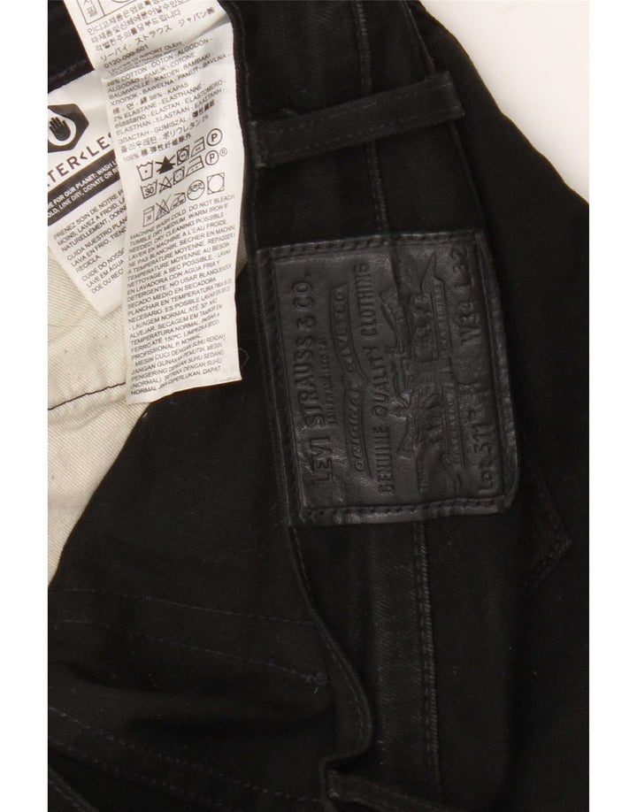 Levi's muške 511 uske traperice W34 L32 crni pamuk