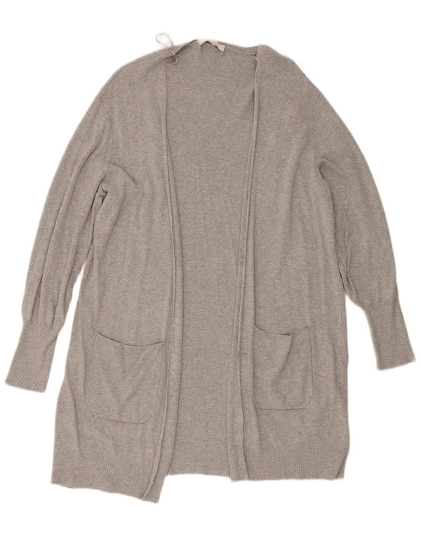 Marks & Spencer ženski dugi kardigan pulover UK 16 Large Grey Flecked