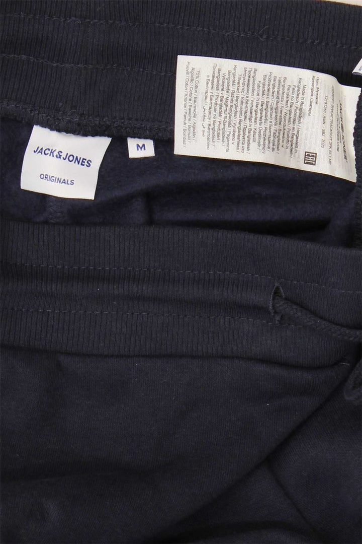 JACK & JONES Mens Graphic Tracksuit Trousers Joggers Medium  Navy Blue
