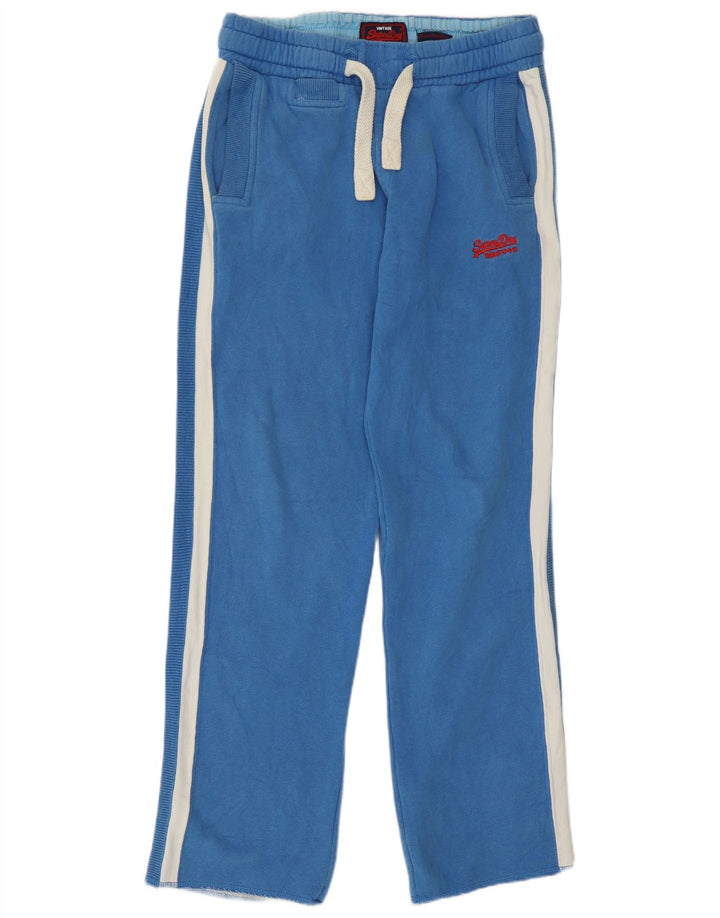 Superdry muške trenirke Hlače od pamuka srednje plave boje