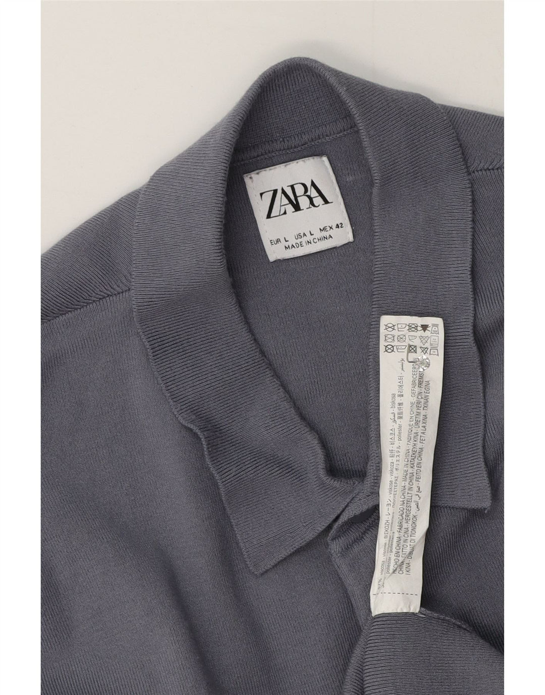 Zara muška polo majica velika siva viskoza