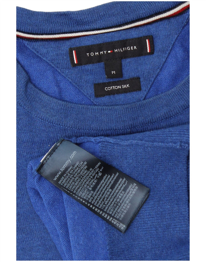 Tommy Hilfiger muški džemper s okruglim izrezom Srednje plavi pamuk