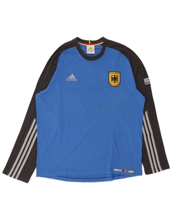 Adidas Mens Deutshland Graphic Top dugih rukava UK 44/46 Large Blue