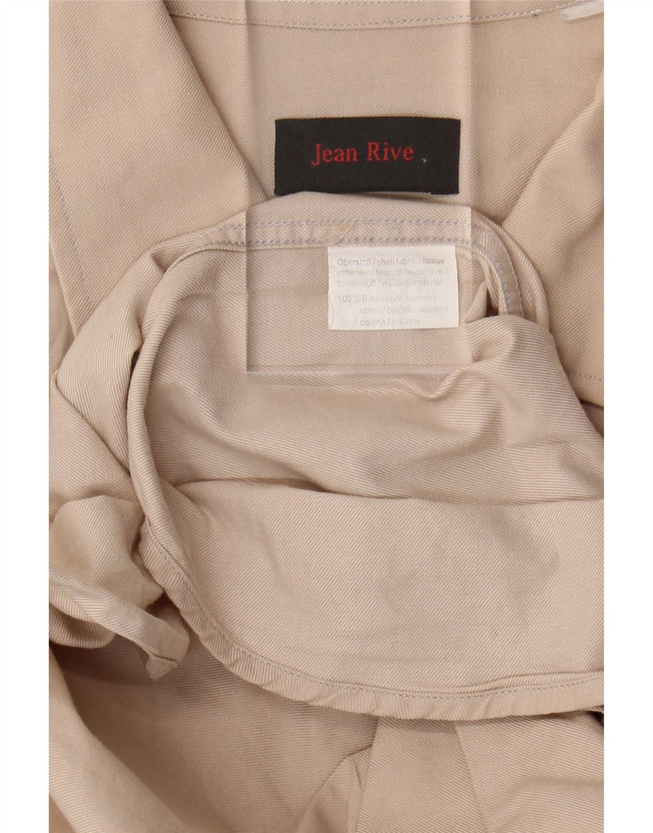 JEAN RIVE Mens Shirt Large Beige Cotton Vintage Jean Rive and Second-Hand Jean Rive from Messina Hembry 