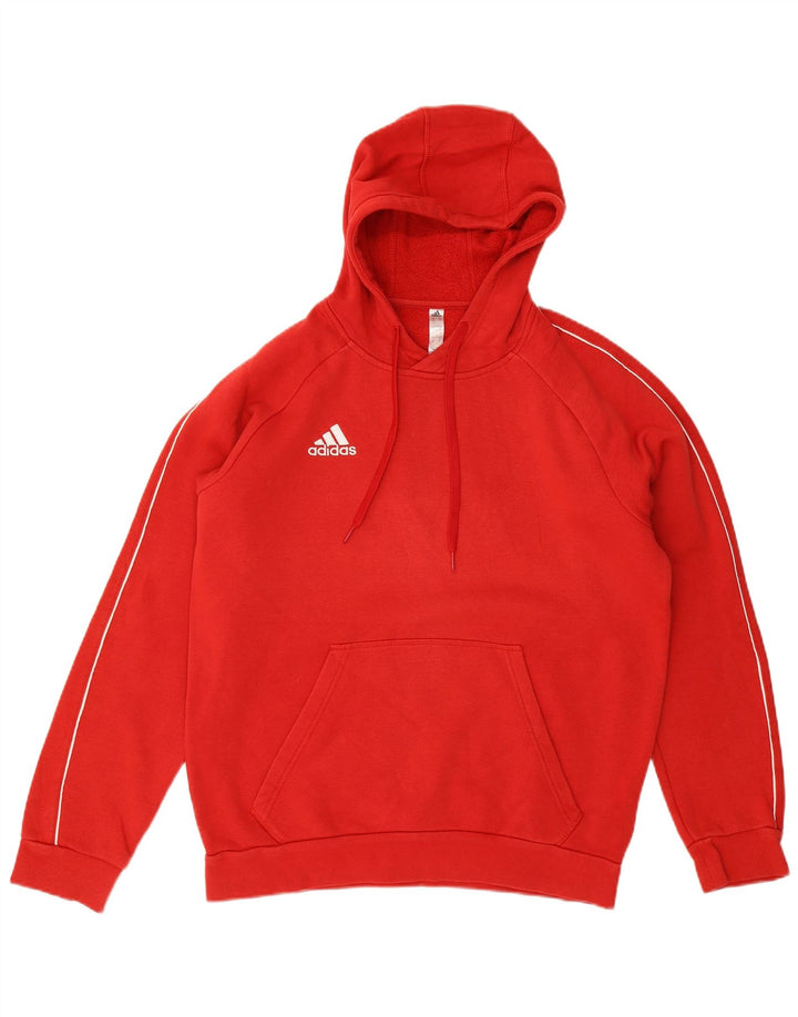 ADIDAS muška majica s kapuljačom, srednji crveni pamuk
