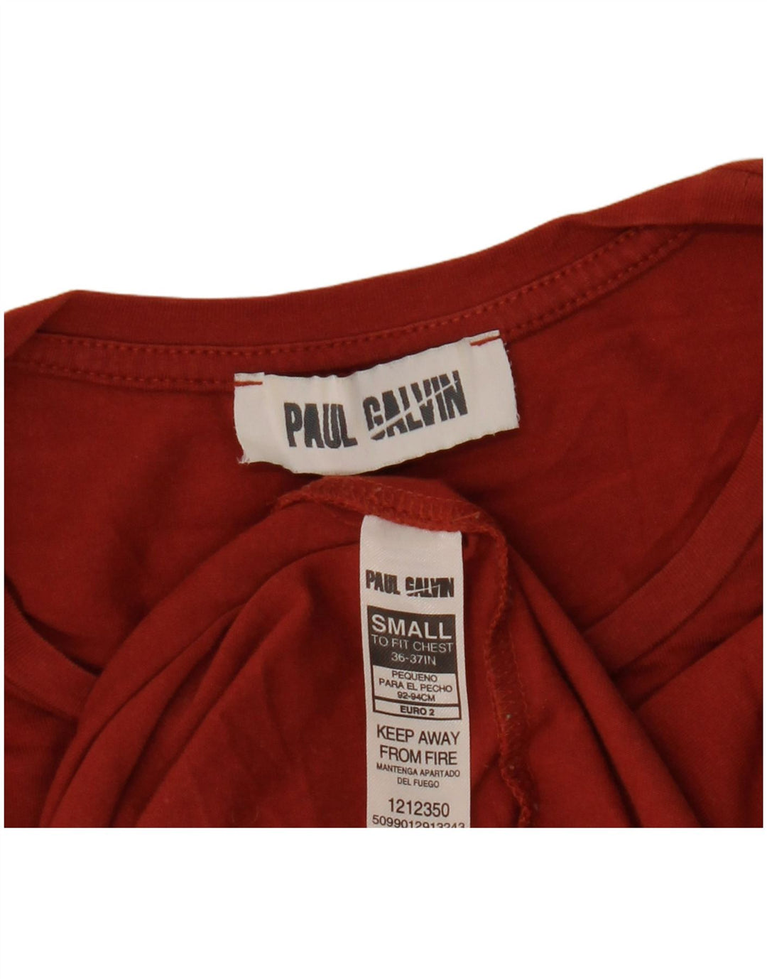 Vintage muška majica kratkih rukava Mala bordo pamuk