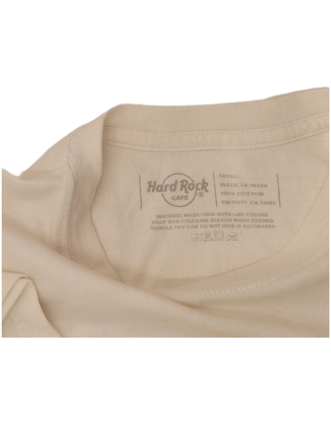 HARD ROCK CAFE Muška majica kratkih rukava s grafičkim motivima Amsterdam Mala bijela pamučna majica