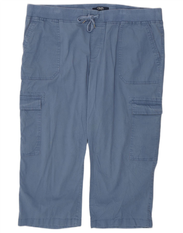 Chaps ženske kapri trenirke hlače UK 18 XL plavi pamuk