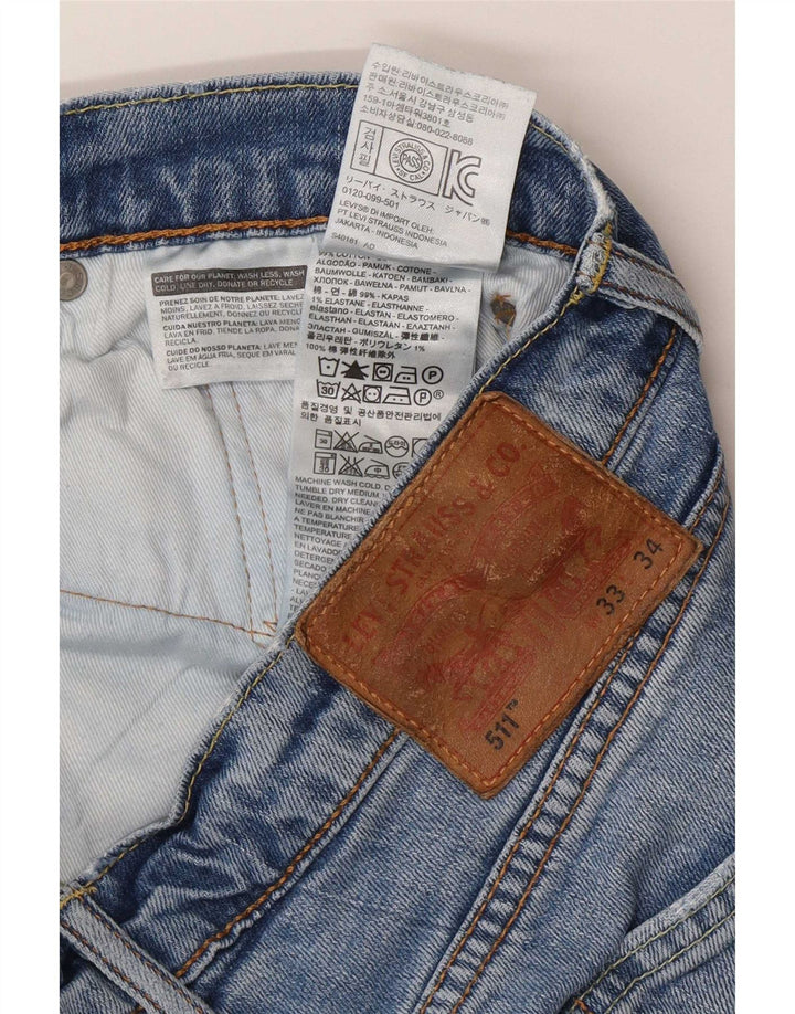 Levi's muške 511 uske traperice W33 L31 plavi pamuk