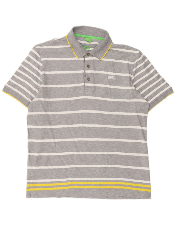 Hugo Boss muška moderna polo majica 2XL pamuk na sive pruge