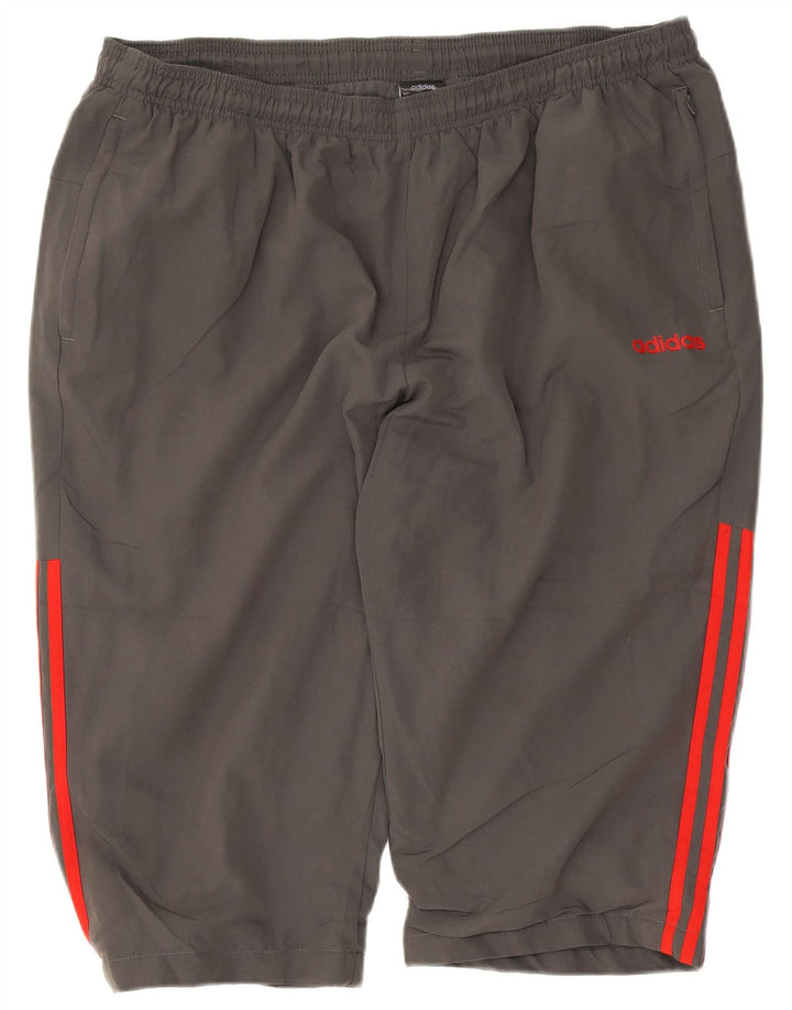 Adidas muške sportske kratke hlače 2XL sivi poliester