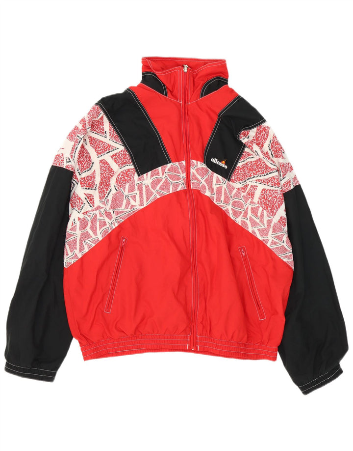 Ellesse muška gornja jakna trenirke 2XL poliester crvene boje