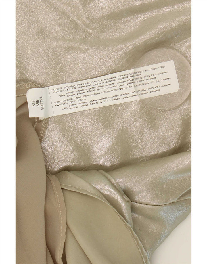 Zara Ženska Halter Haljina UK 6 XS Srebrna Poliester