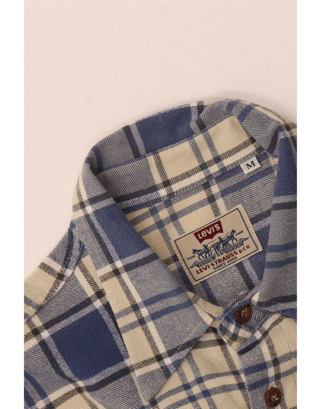 Levi's muška flanelska košulja srednje plave boje