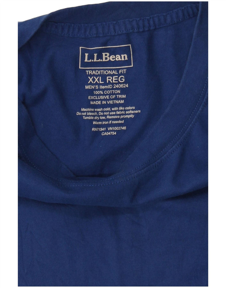L.L.BEAN Muška majica tradicionalnog kroja 2XL plavi pamuk