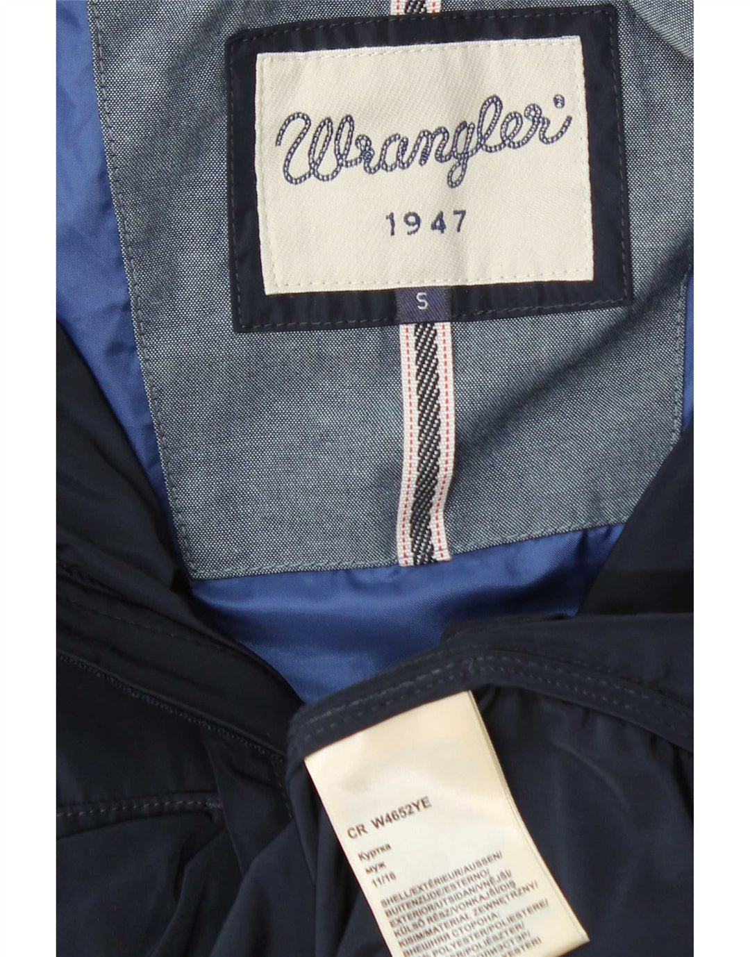 Wrangler muška pomoćna jakna s kapuljačom UK 36 Mala tamnoplava poliester