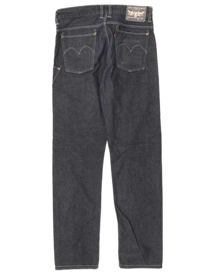 Levi's muške ravne traperice W29 L34 tamnoplavi pamuk