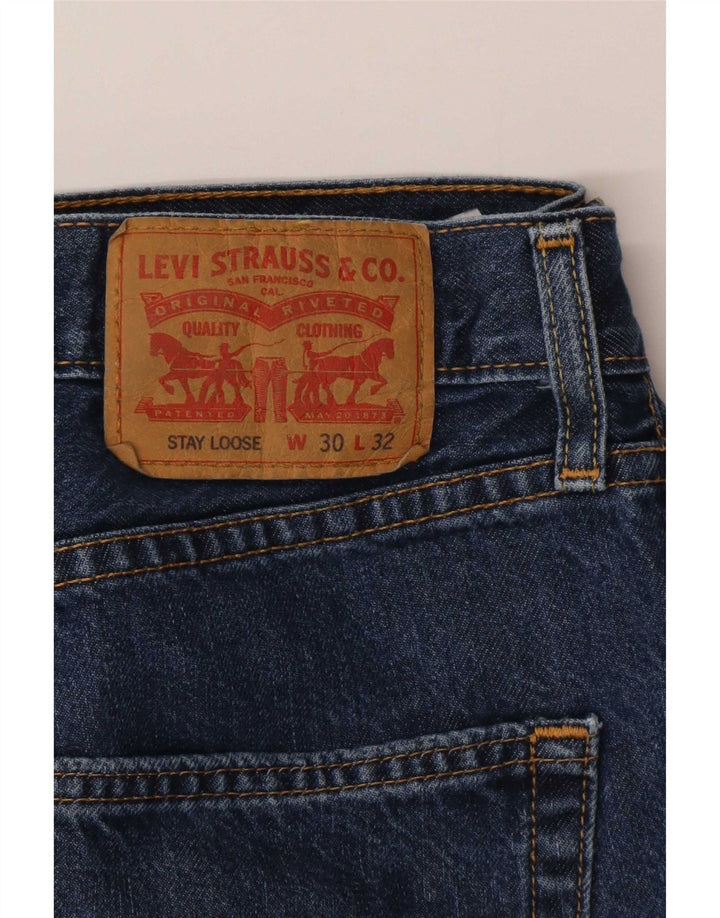 Levi's muške široke traperice W30 L32 plavi pamuk