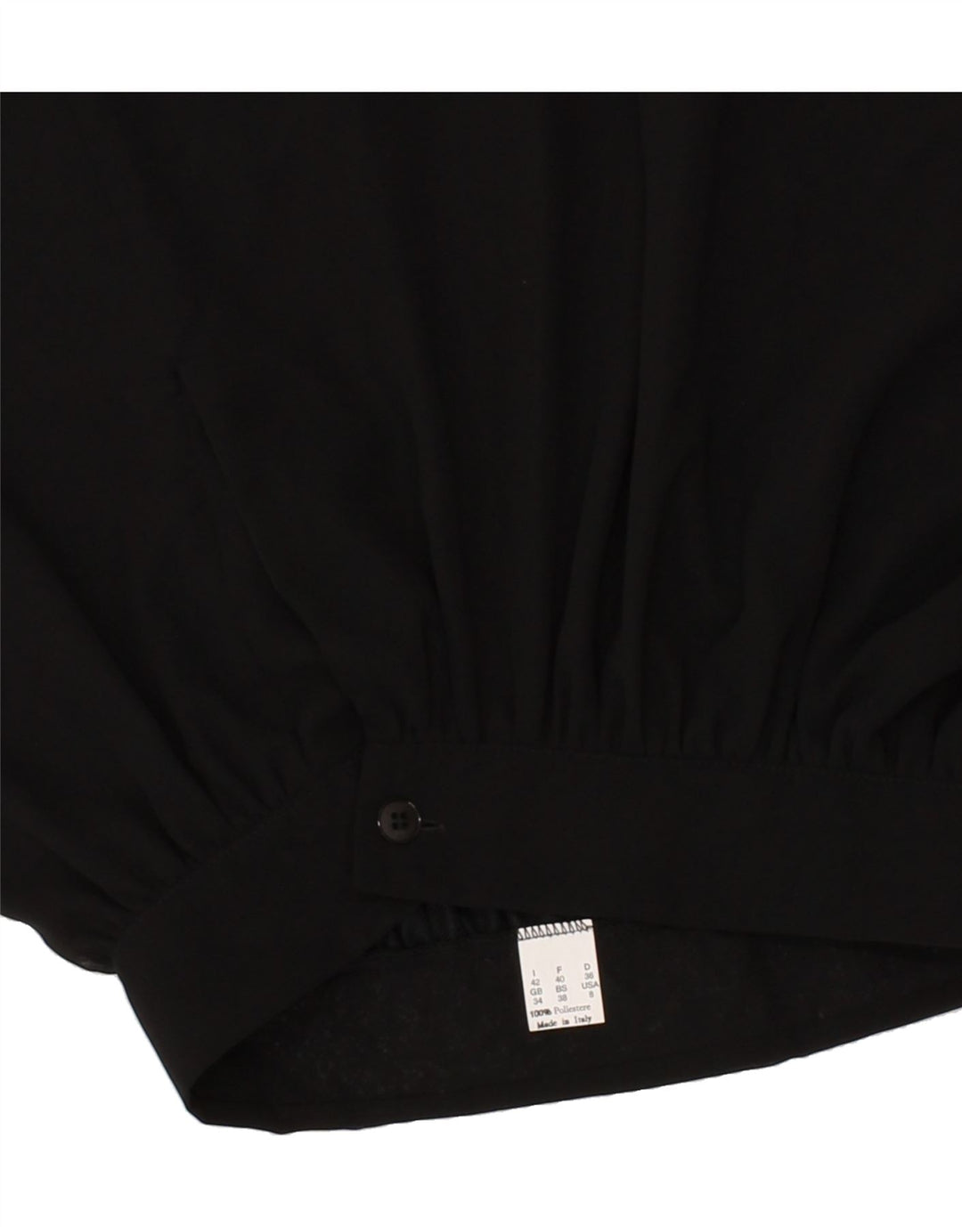 VINTAGE Womens Mini Skirt W34 Large Black Polyester Vintage Vintage and Second-Hand Vintage from Messina Hembry 