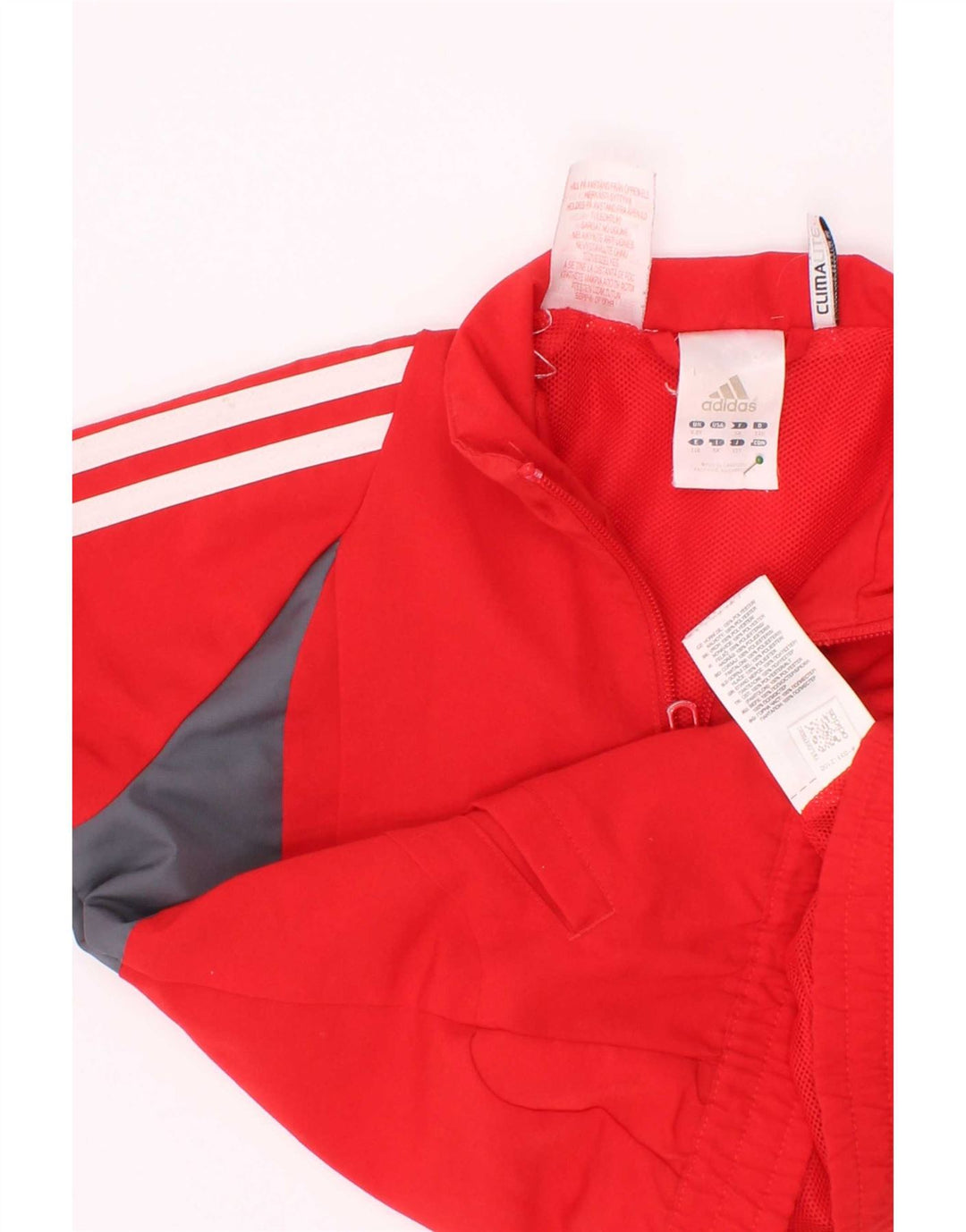 Adidas Boys Climalite Gornja jakna trenirke 4-5 godina Red Colourblock