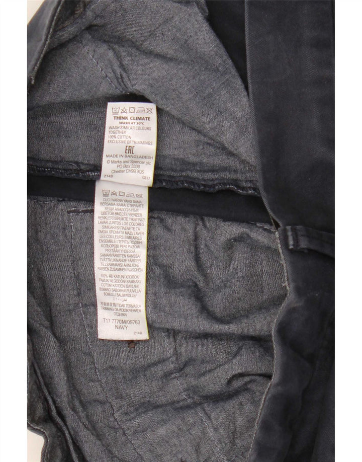Marks & Spencer muške chino kratke hlače W32 srednje tamnoplavi pamuk