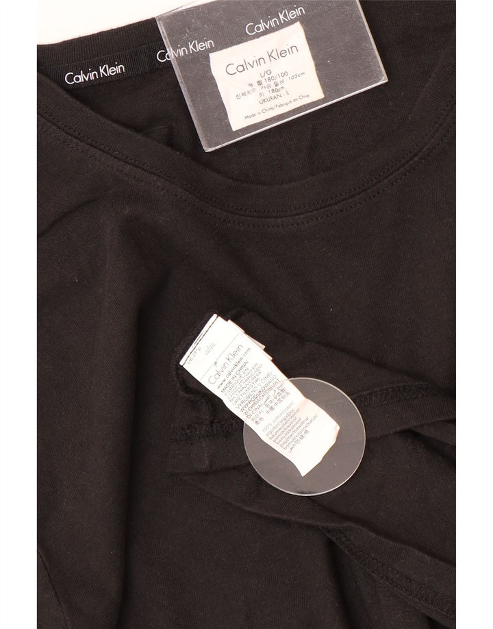 CALVIN KLEIN Muška majica dugih rukava, veliki crni pamuk