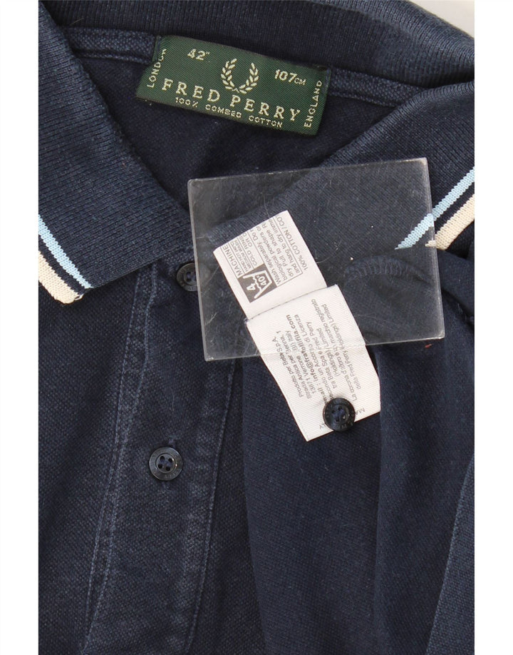 FRED PERRY Muška polo majica Srednje tamnoplavi pamuk