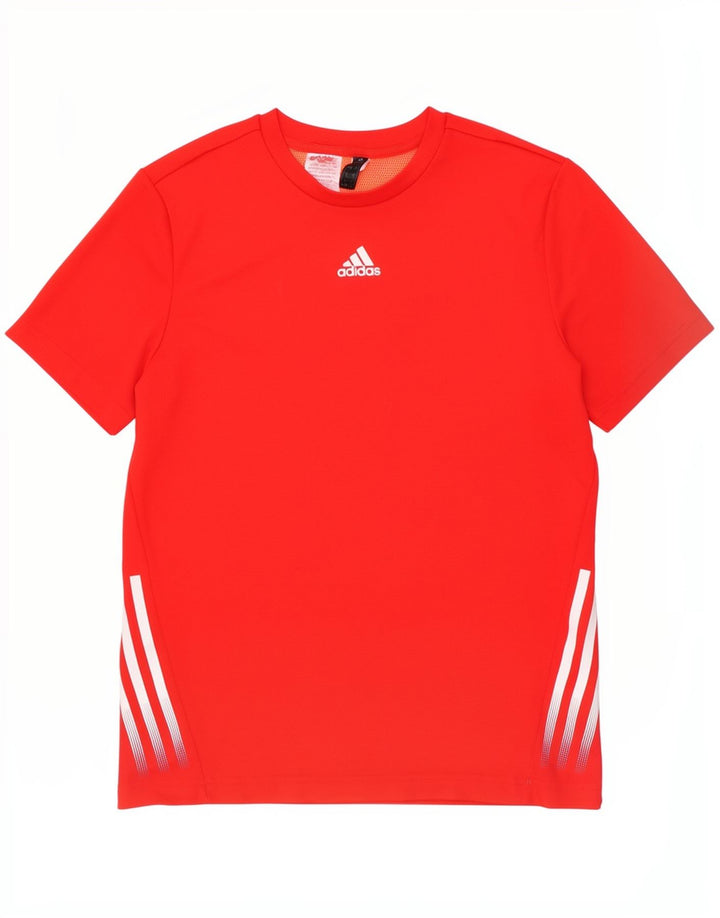 Adidas majica kratkih rukava za dječake 13-14 godina, crveni poliester