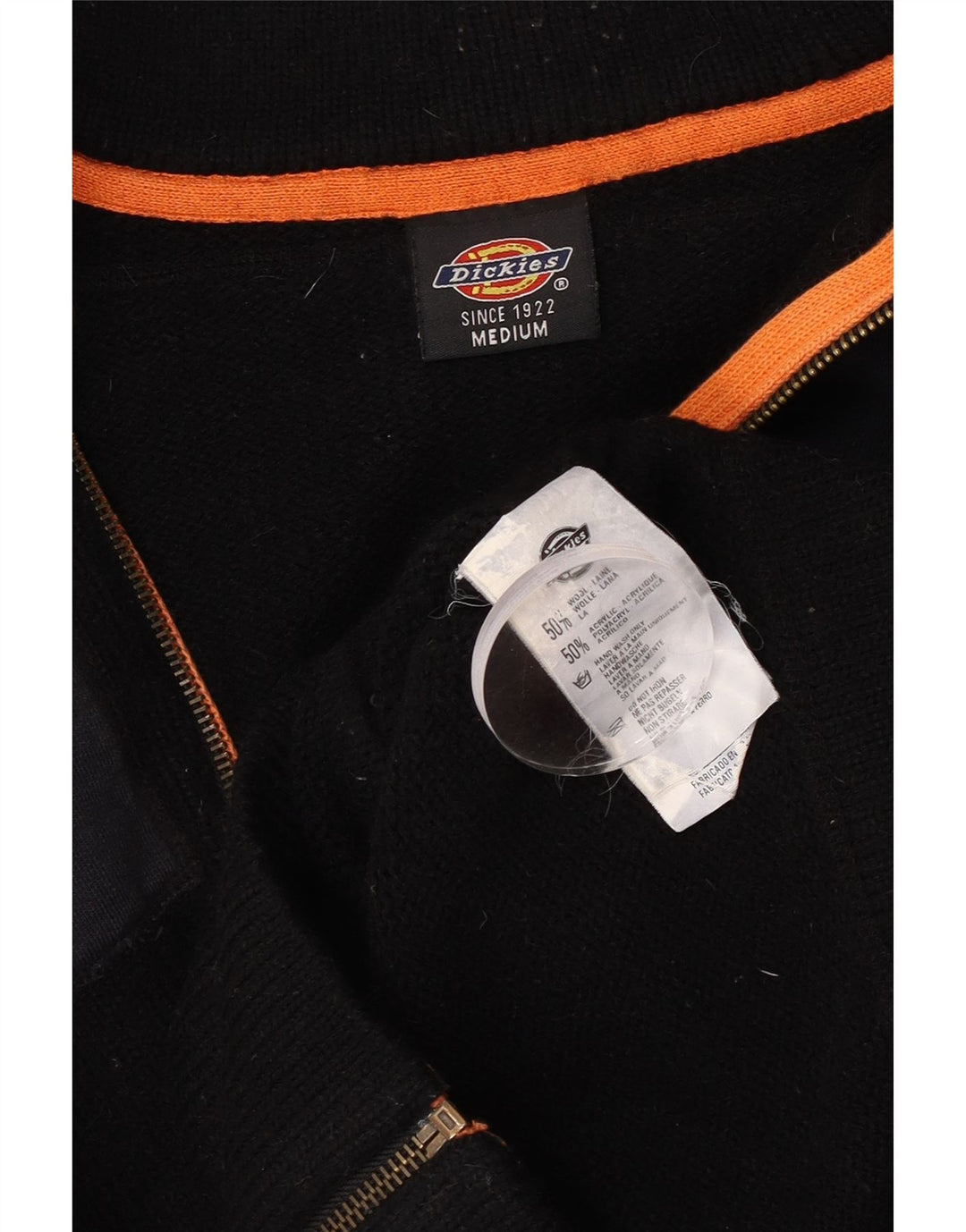 Dickies muški grafički kardigan džemper srednje crne boje od vune