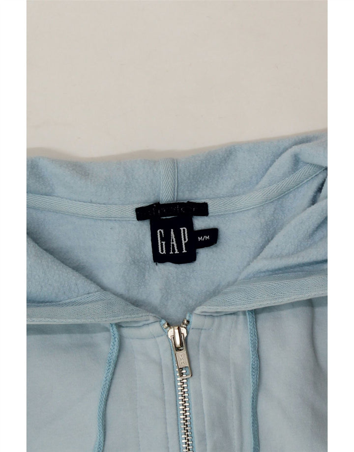 GAP Womens Zip Hoodie Sweater UK 14 Medium Blue Cotton Vintage Gap and Second-Hand Gap from Messina Hembry 