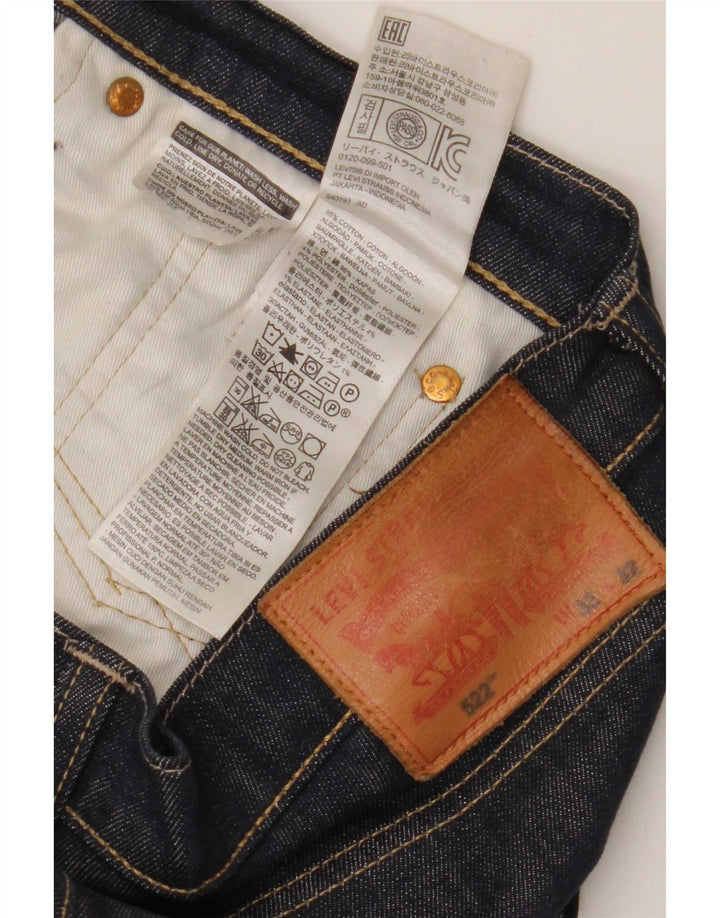 Levi's muške 522 ravne traperice W32 L32 tamnoplavi pamuk
