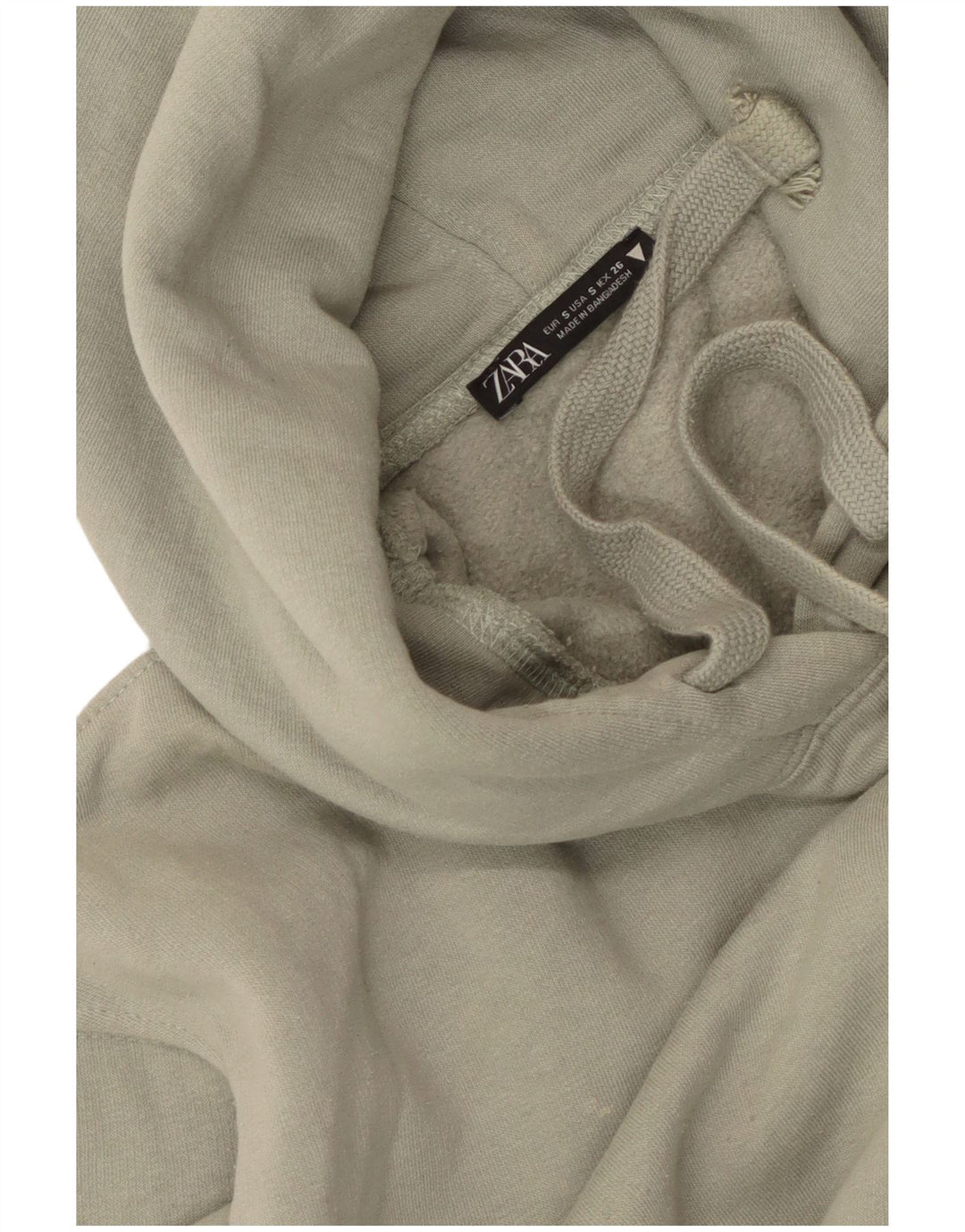 Zara muška majica s kapuljačom širokog kroja, mala zelena