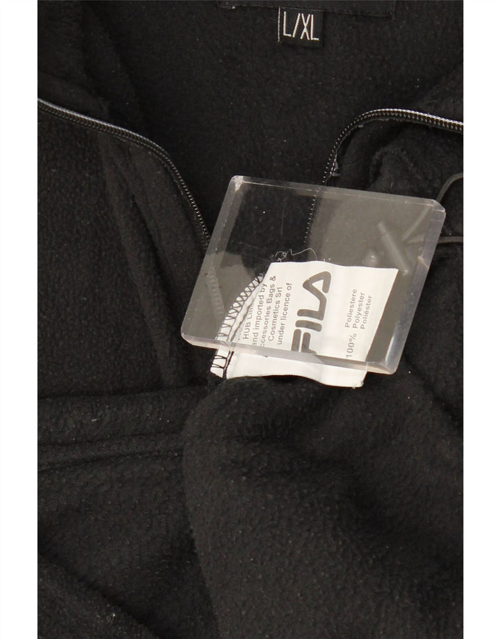 FILA muška jakna od flisa UK 40 veliki crni poliester
