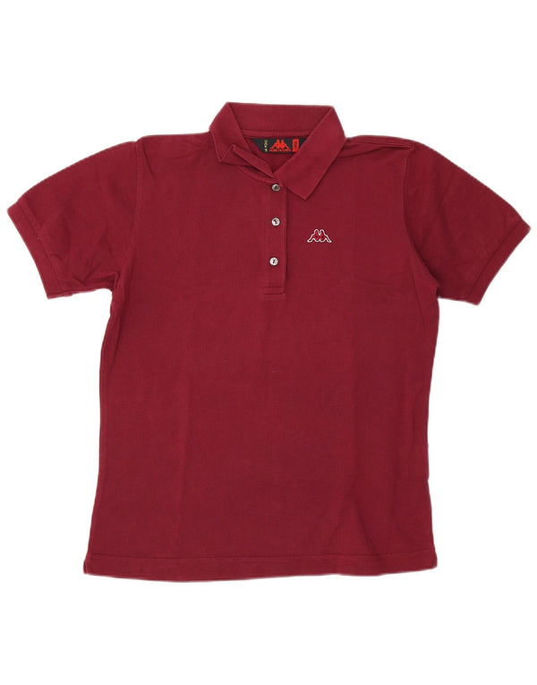 Kappa ženska polo majica UK 16 Large Maroon pamuk