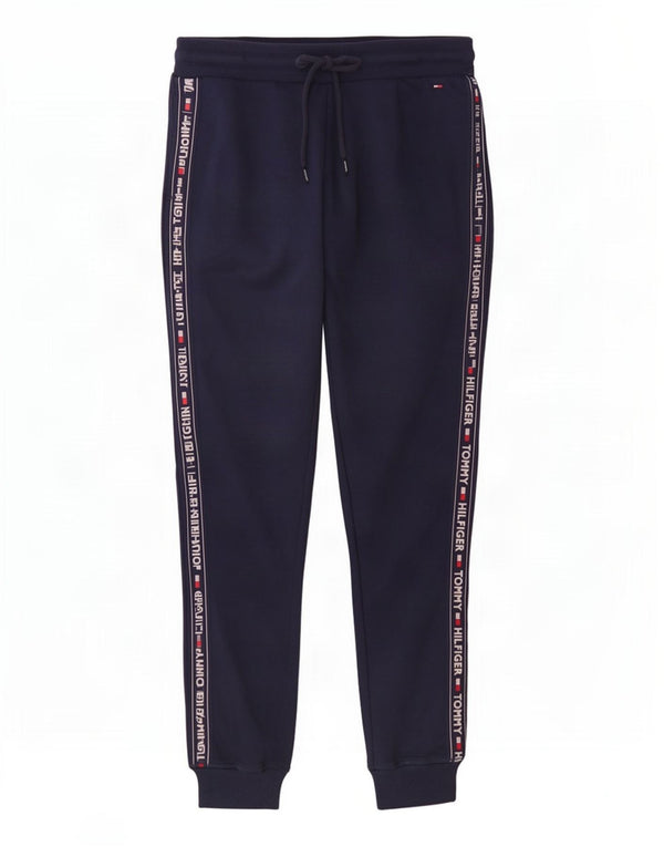 Tommy Hilfiger Ženske grafičke trenirke Hlače Joggers UK 6 XS tamnoplave