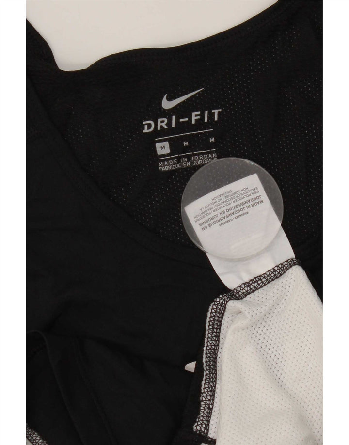 Nike Dri Fit grafički gornji dio prsluka srednje crne boje od poliestera