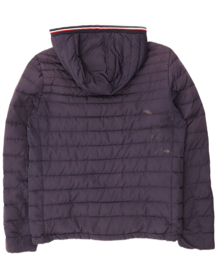 Tommy Hilfiger muška podstavljena jakna s kapuljačom UK 36 Mala tamnoplava poliester