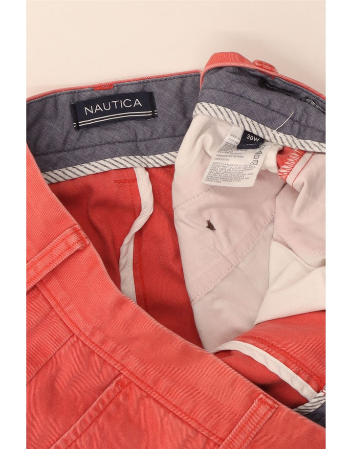 Nautica muške chino kratke hlače W30 srednje crvene pamučne boje