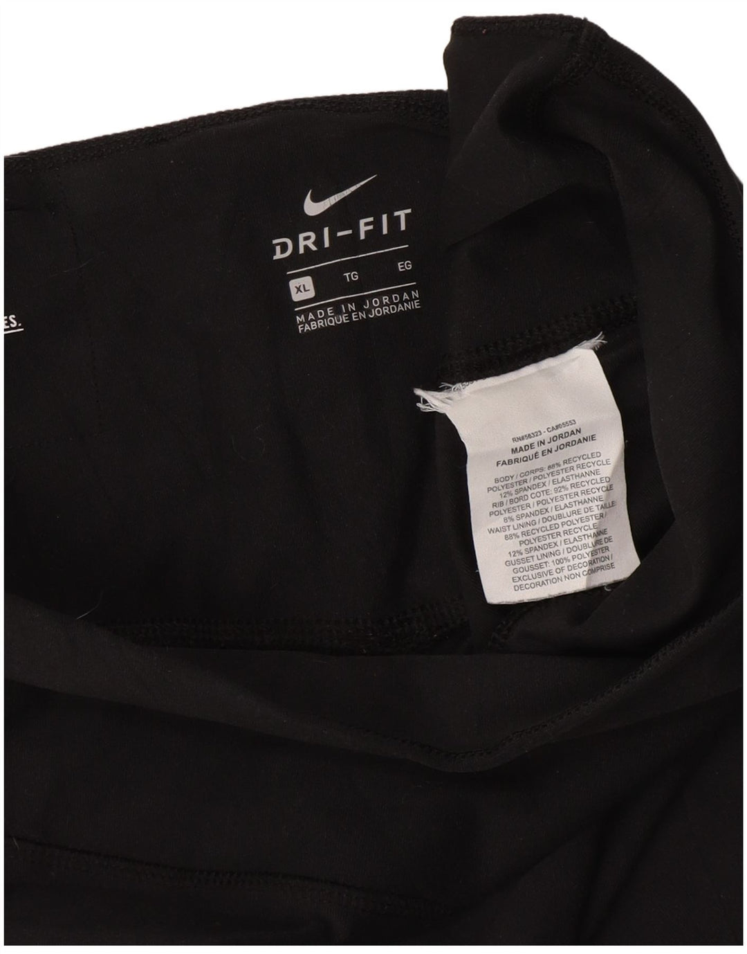 NIKE ženske Dri Fit tajice UK 18 XL crni poliester