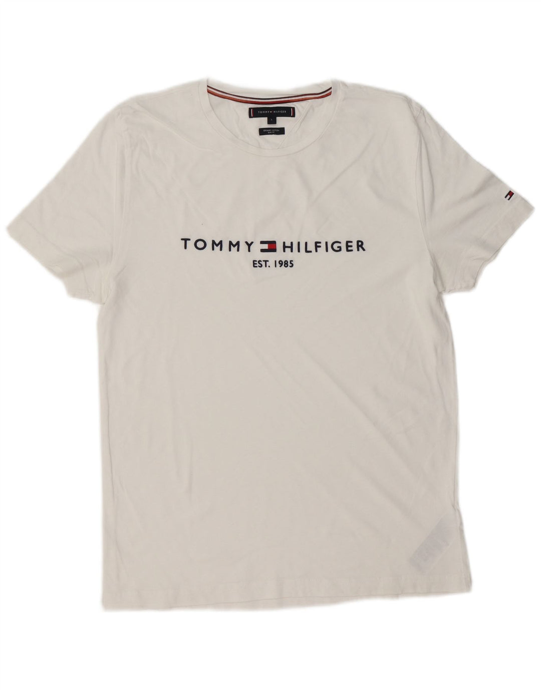 TOMMY HILFIGER Muška majica kratkih rukava Slim Fit Large White Pamuk