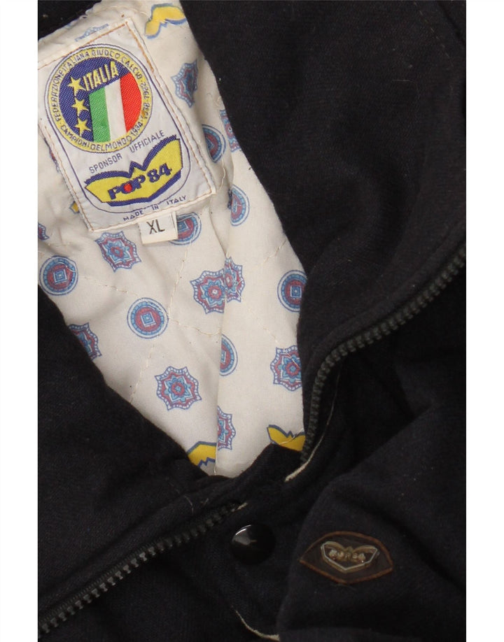 POP 84 muška bomber jakna UK 42 XL tamnoplava vuna