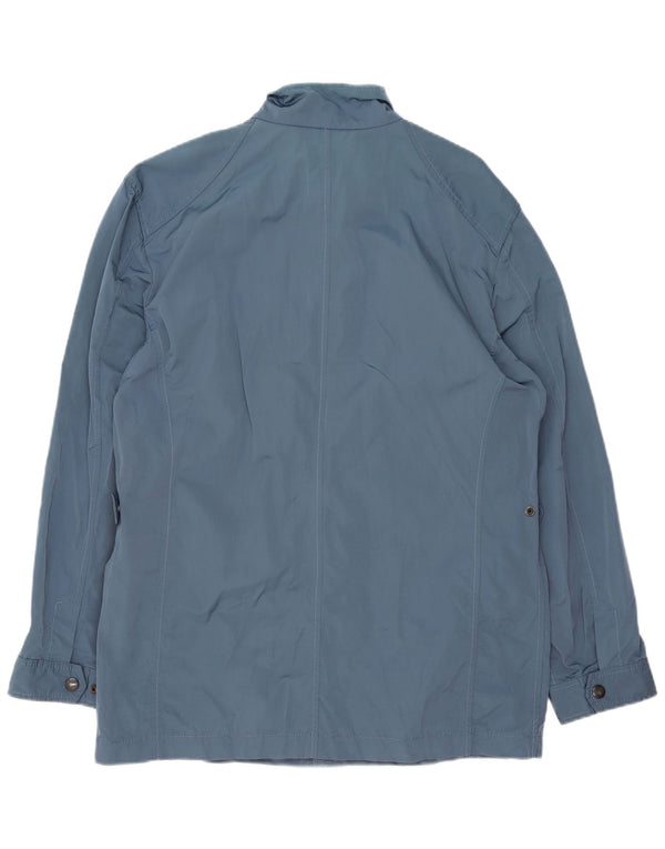 Fay Mens Utility Jacket UK 40 Large Tavy Blue Poliester