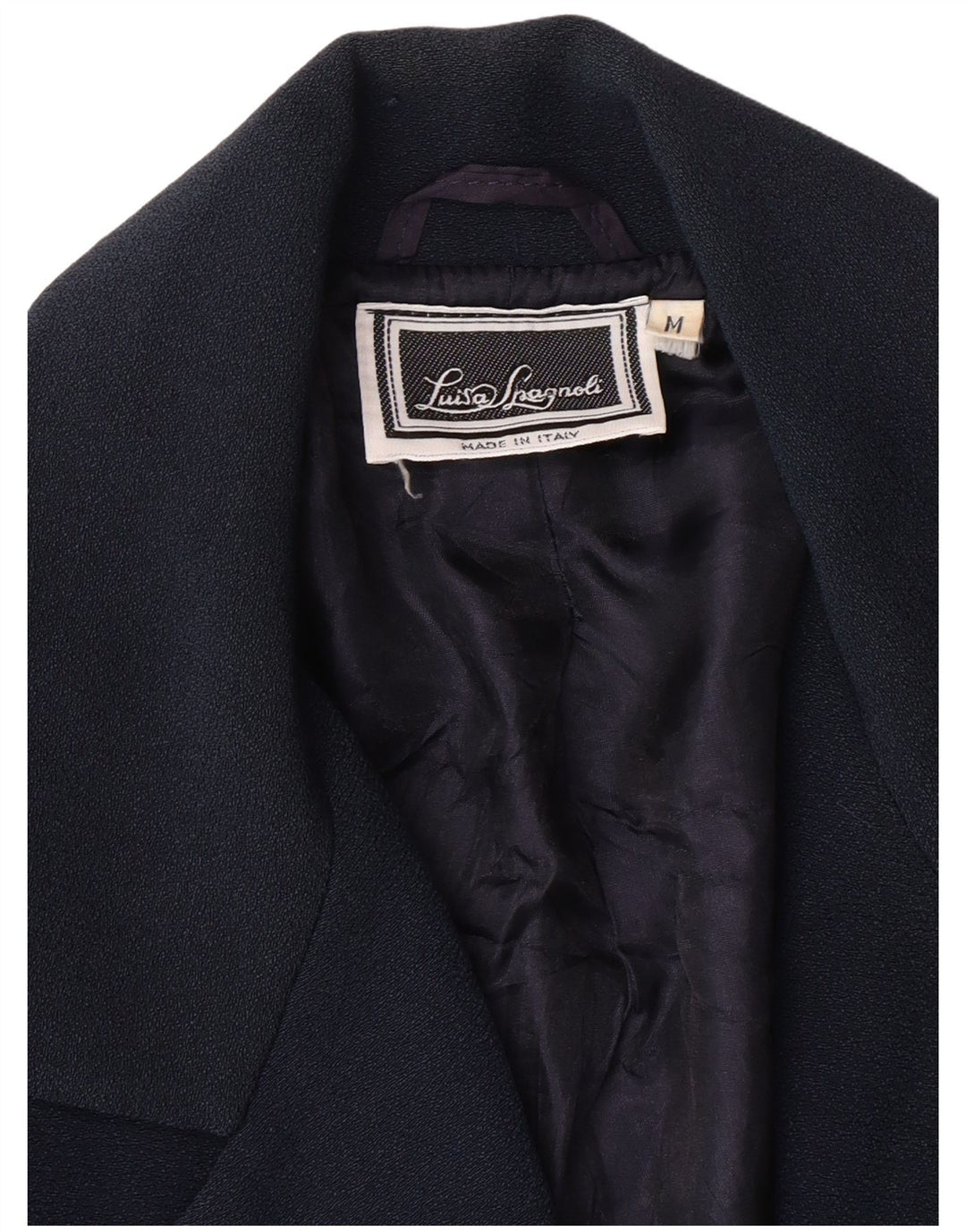 LUISA SPAGNOLI Ženska jakna s 3 gumba UK 14 Srednje tamnoplava