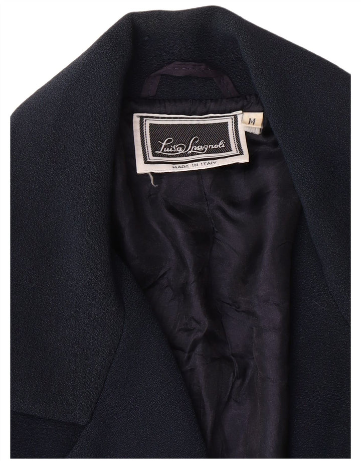 LUISA SPAGNOLI Ženska jakna s 3 gumba UK 14 Srednje tamnoplava