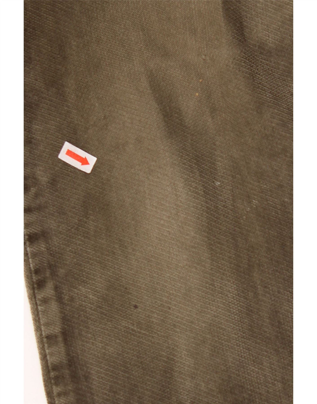 ARMANI Muške ravne ležerne hlače W34 L29 kaki pamuk