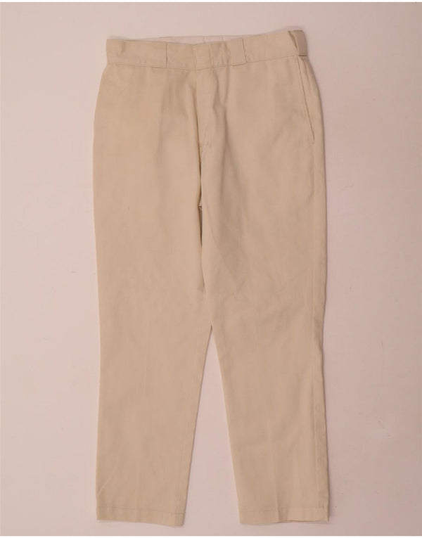 Dickies muške ravne chino hlače W32 L28 bež poliester