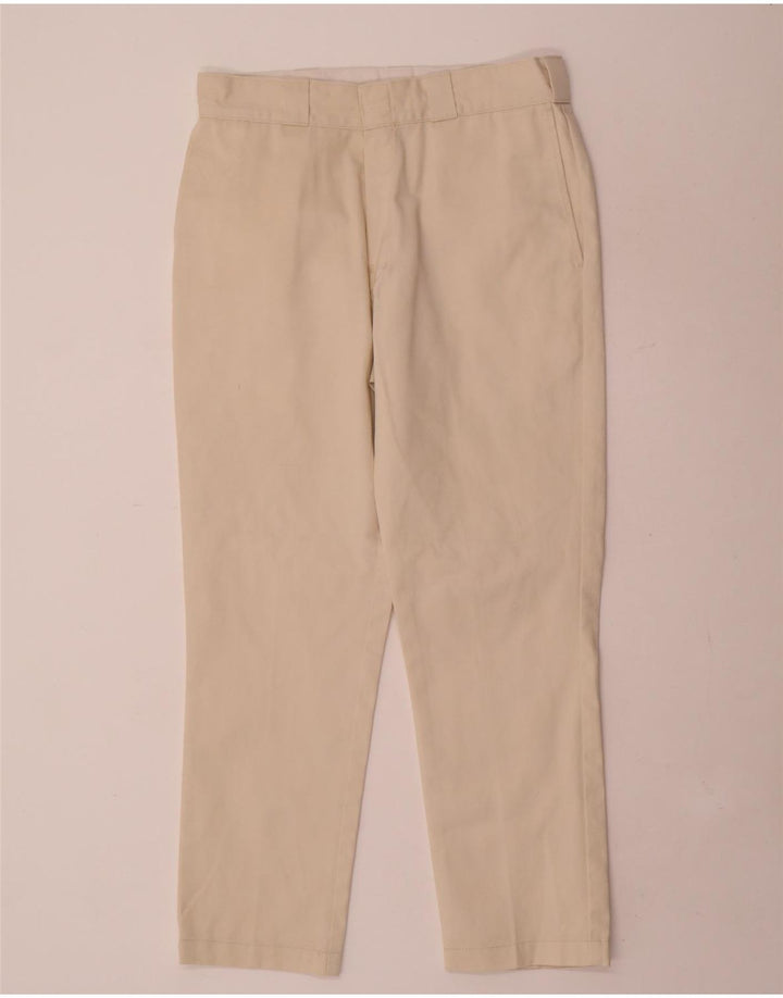 Dickies muške ravne chino hlače W32 L28 bež poliester