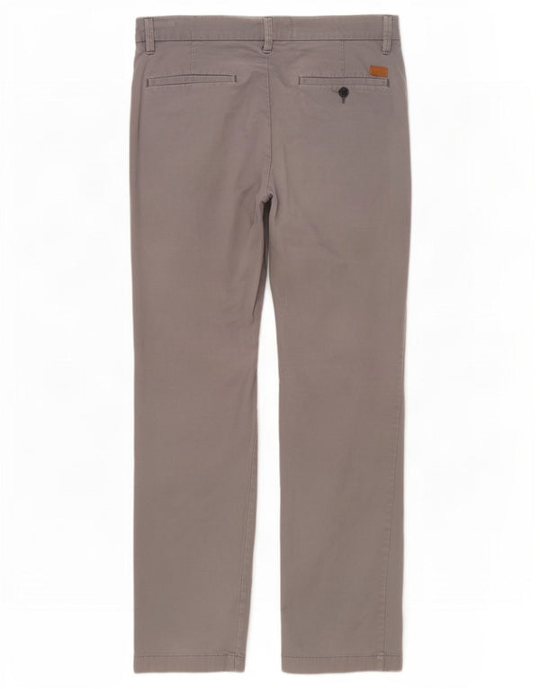 Timberland muške ravne chino hlače W32 L32 sivi pamuk
