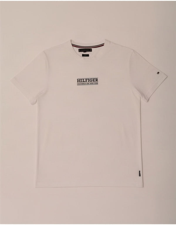 Tommy Hilfiger Mens Slim Fit Graphic T-Shirt Top XL White Cotton