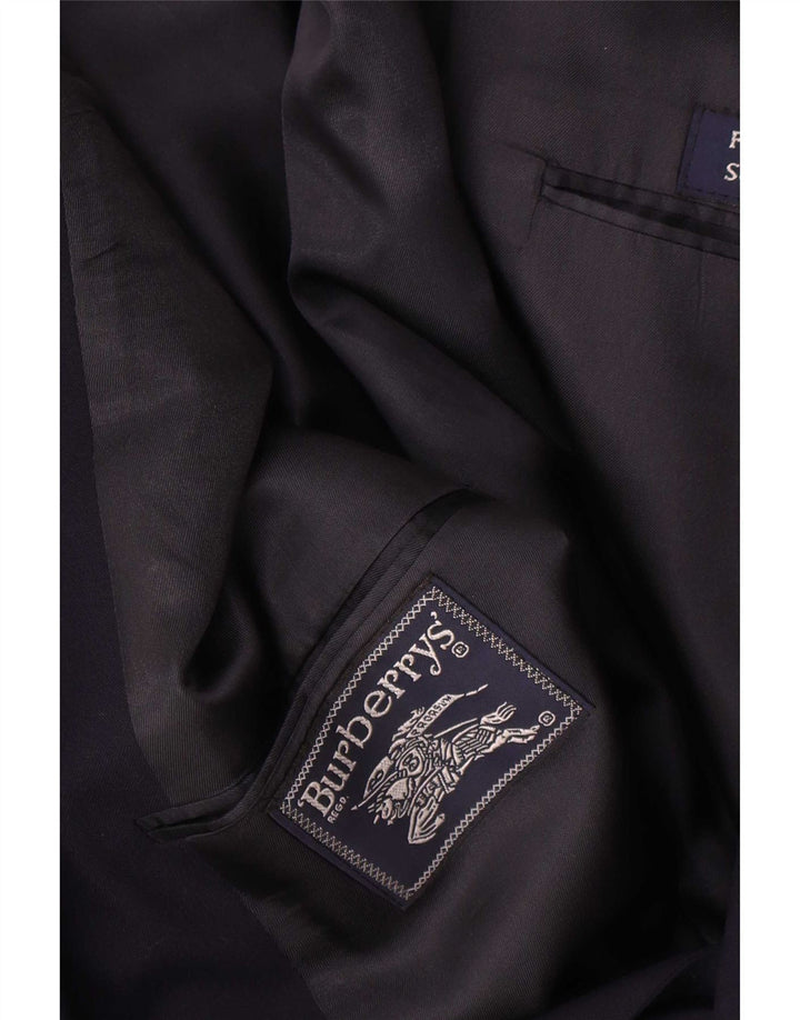 Burberrysova muška jakna s dvostrukim kopčanjem UK 40 velika tamnoplava vuna